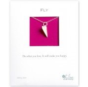 Fly - Paper Plane Charm Necklace By Lily Charmed 