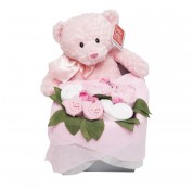 Teddy Rosebud Box - Pink