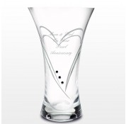 Personalised Swarovski Crystal Heart Vase