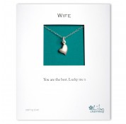Wife - Heart Charm Necklace By Lily Charmed 