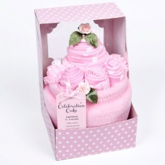 Baby's Celebration Cake Pink - 7 Piece Clothing Gift Set