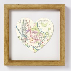 Oxford Map Heart