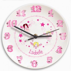 Personalised Girls Fairy Clock