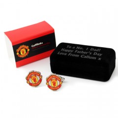 Personalised Manchester United Cufflinks  
