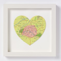 Paris map Heart 